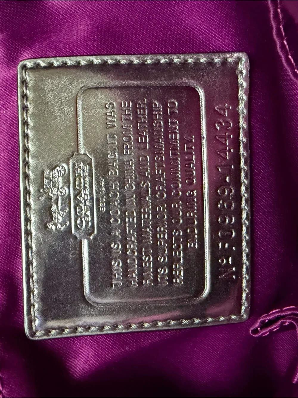 Coach Black and Silver Signature Shoulder Bag